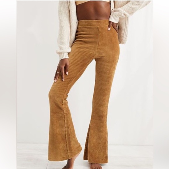 Aerie Camel Flare Corduroy Pants - Picture 1 of 5